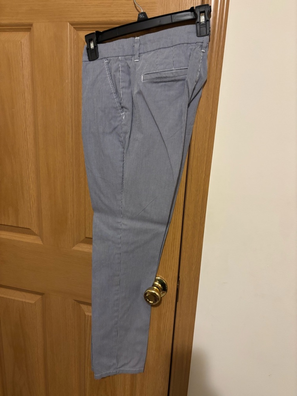 Tommy Hilfiger Light Blue Pinstriped Chinos